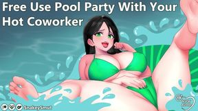 Free Pool Party With Your Alluring Colleague [Audio Porn] [Desperate For Your Cock&#x1F32D;]