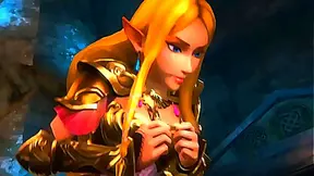 Zelda Enjoys Royal Treatment with Sensual 3D Blowjob in Hot Animation