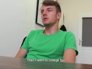 BigStr - Brunet Dude Needs Plenty Of Money To Help His Family & Agrees To Have His Ass Fucked For It