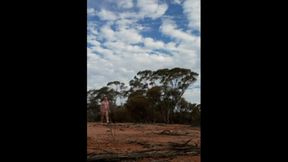 naked walk with wank