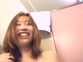 Arousing Asian teen 18+, Moe Otake, gets fucked in a toilet