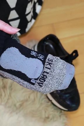 Bold &amp; Unique: Sweaty Ski Socks, Sneakers &amp; Black Jeans Tease