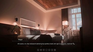 Horny Naya uses her strip cards in a massage parlor for some hot sex with