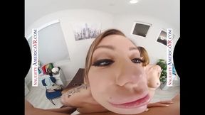 Super sexy coworkers Bridgette B., Karma Rx, and Krissy Lynn fuck the horny intern