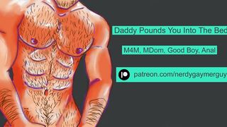 NerdyGaymerguy gets his ass reamed by his daddy on the sofa - Glamour Audio For Dudes