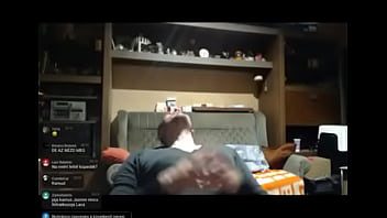 Hungarian guy spits himself on live stream (foreplay)