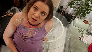 Hippie stepmom lets you feel sex with your cock in her pussy