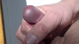 erotic penis massage close-up