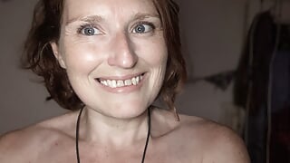 Power pissing in the skiing position, getting naked, chatting and being Little Miss ADHD with it