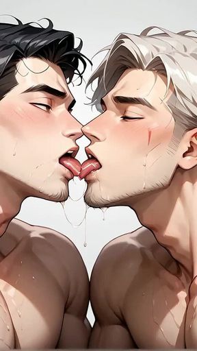 Sexy Guys Get Down and Messy in This Cream Colored Muscle Fest! the Hottest Gay Porn Ever!