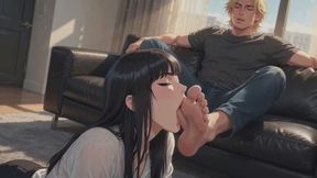 Male Feet Stories #6B: Confessions Beneath His Soles (Animated)