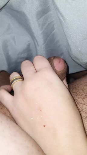 Step daughter almost caught handjob step dad cock