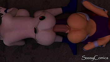 Titans - Raven X Starfire Lesbian Fuck in abondoned Factory - 3D Animation