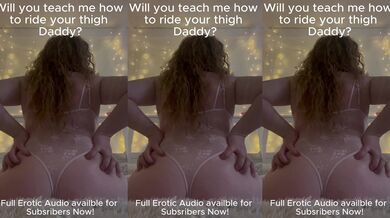 Will You Teach Me How To Ride Your Thigh Baby? - Erotic Audio