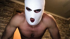 Dominant DADDY in balaclava FUCKS his SLAVE and cums in your MOUTH! Dirty Talk! Humiliation!