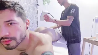 Tattooed amateur gets barebacked after waxing session