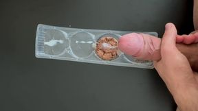 Sperm sprinkled on cake