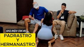 Threesome with my stepfather and stepbrother