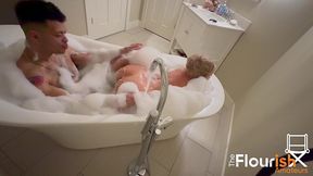 bubble bath time with veronica cruz and dexxx blue