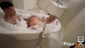 bubble bath time with veronica cruz and dexxx blue