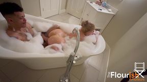 bubble bath time with veronica cruz and dexxx blue