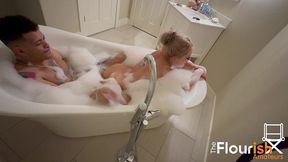 bubble bath time with veronica cruz and dexxx blue