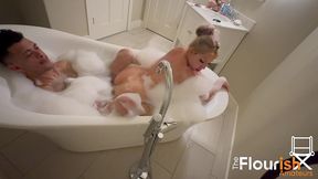 bubble bath time with veronica cruz and dexxx blue