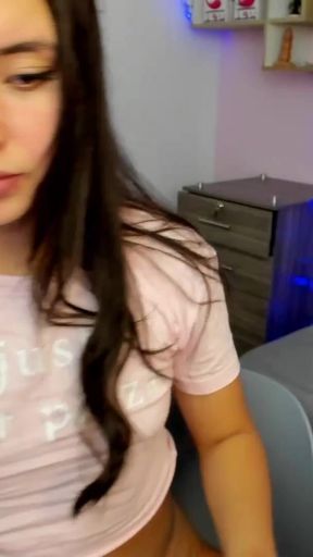 The Colombian Salome, with her tight pussy, masturbates live for her sugar daddy   Clip 2