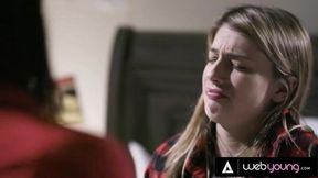 Conflicted Teen Kristen Scott Discovers Her Sexuality With Lesbian Petite Blonde Kenna James