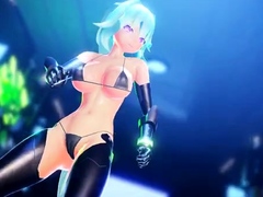 [MMD] Green Heart - Roll N Rock   Hyperdimension Neptunia