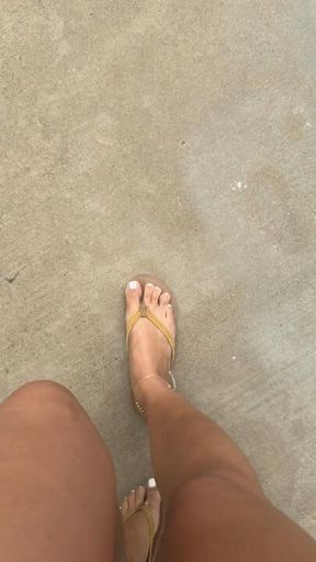 Been walking around in my sandals all day and it left an imprint