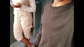 She gets pounded on the bathroom floor &mdash;  raw and hard