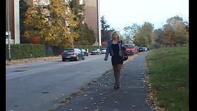 Breathtaking Blonde MILF in Sexy Black Stockings Hard Fucked
