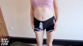 Teen Titfuck Big Cock and Hardcore Sex after Workout POV