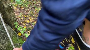 Fucked and Finished the Ass of a Cute Guy in the Forest