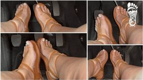 Juliette_RJ Classic Pedal Pumping - Real life Driving - PEDAL PUMPING - BBW LEGS - REVVIG - FOOT FETISH - ARCHED FEET - DRIVING - BRAZILIAN GODDESS