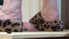 HEAVY COCK CRUSH WITH TWO PAIRS OF CHUNKY SLIPPERS MY COZY SLIDES ON GLASS AND A BAREFOOT RUINED CUM SHOT CAM 3 PT2