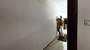 My Stepfather Has Dry-hump with Me and Masturbates Me in the Hallway.