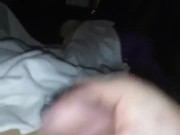 Jerking off with only half a chub