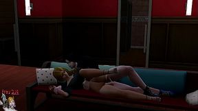 Sex with love, Spanking, fucking and threesome