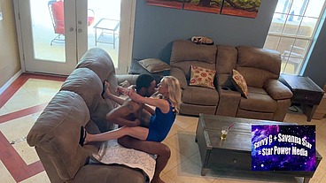 Bella Bare Takes On Savvy G-Mature MILF vs Huge BBC in Steamy Interracial Weekend Double Feature