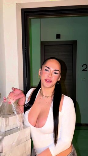 Sexy celebrity shows off her Greek heritage in a sultry solo