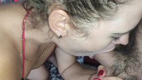 Big Cock Sucking and Ball Licking