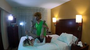 Shaggy Fucks Hot Blonde TS