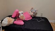 Remi in Latex Self Bondage and Vibed