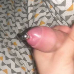 Trap femboy trans crossdresser edging thick pierced cock thinking of pegging sissyboys