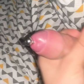 Trap femboy trans crossdresser edging thick pierced cock thinking of pegging sissyboys