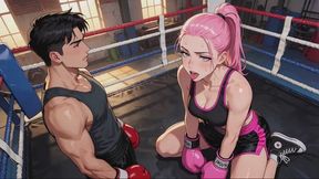 Female Boxing Stories #27: Pink Ponytail Jobber