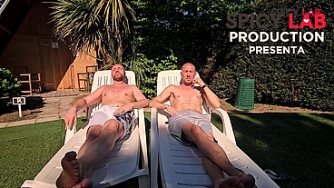 outdoor orgy in the lagoon: anal, fisting, DP and eating cum