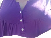 Big natural titties Walking braless 1